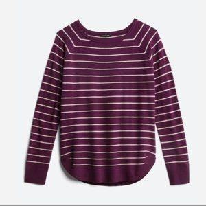 Valencia Purple Striped Pullover PS